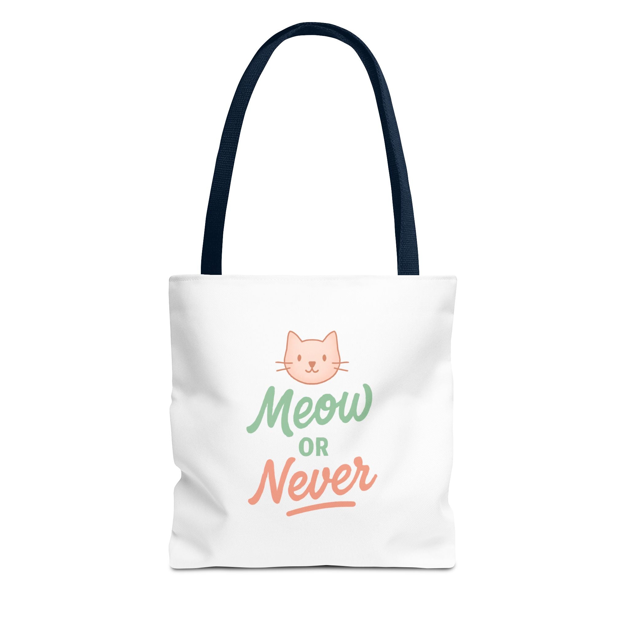 Meow or Never Cat Lover Tote Bag