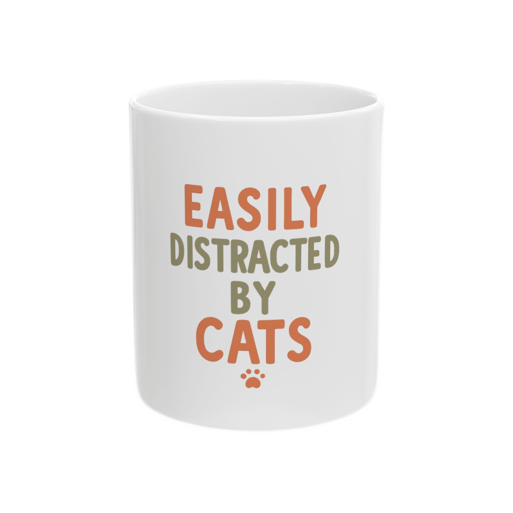 Easily Distracted by Cats Ceramic Mug
