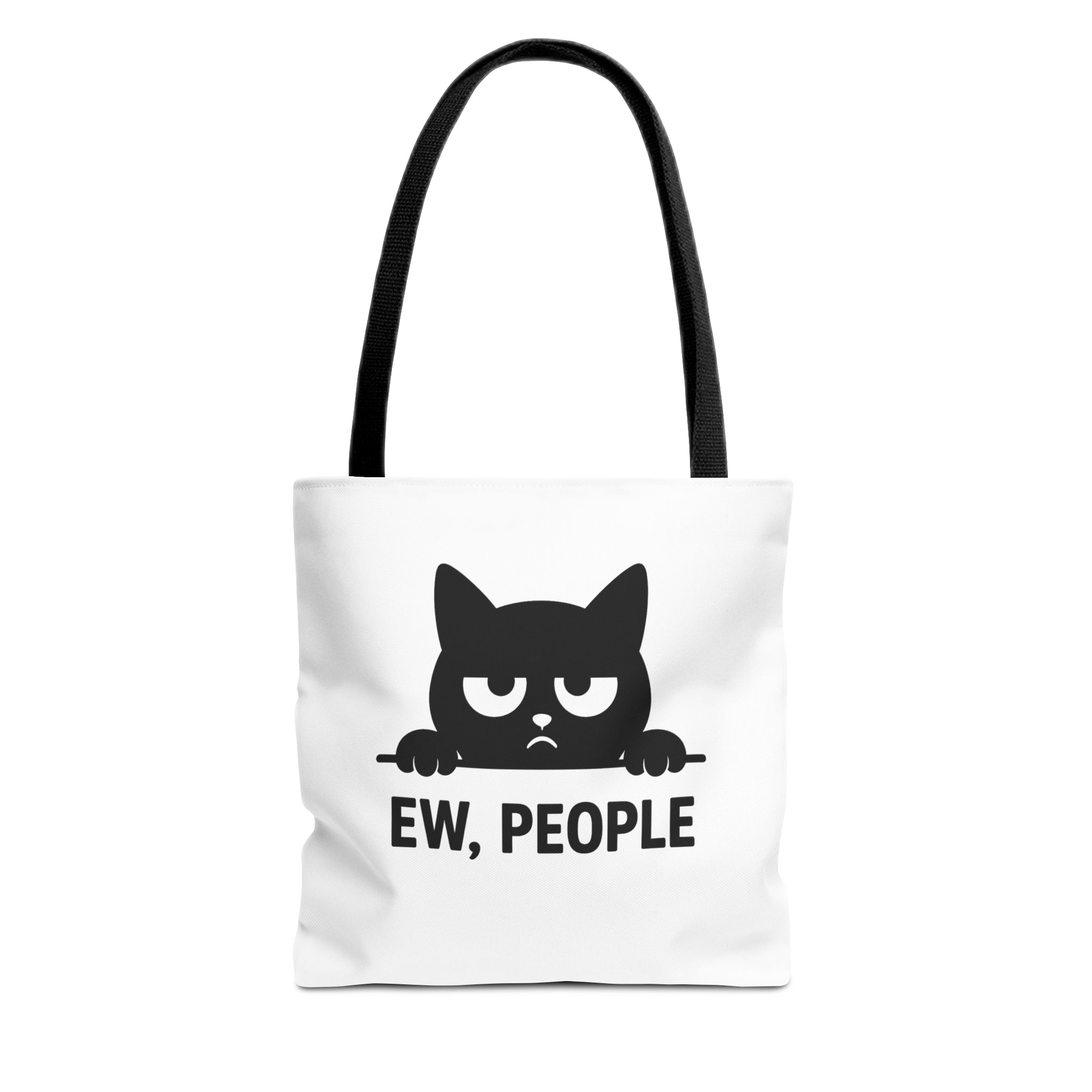 Funny Cat Tote Bag - Ew, People
