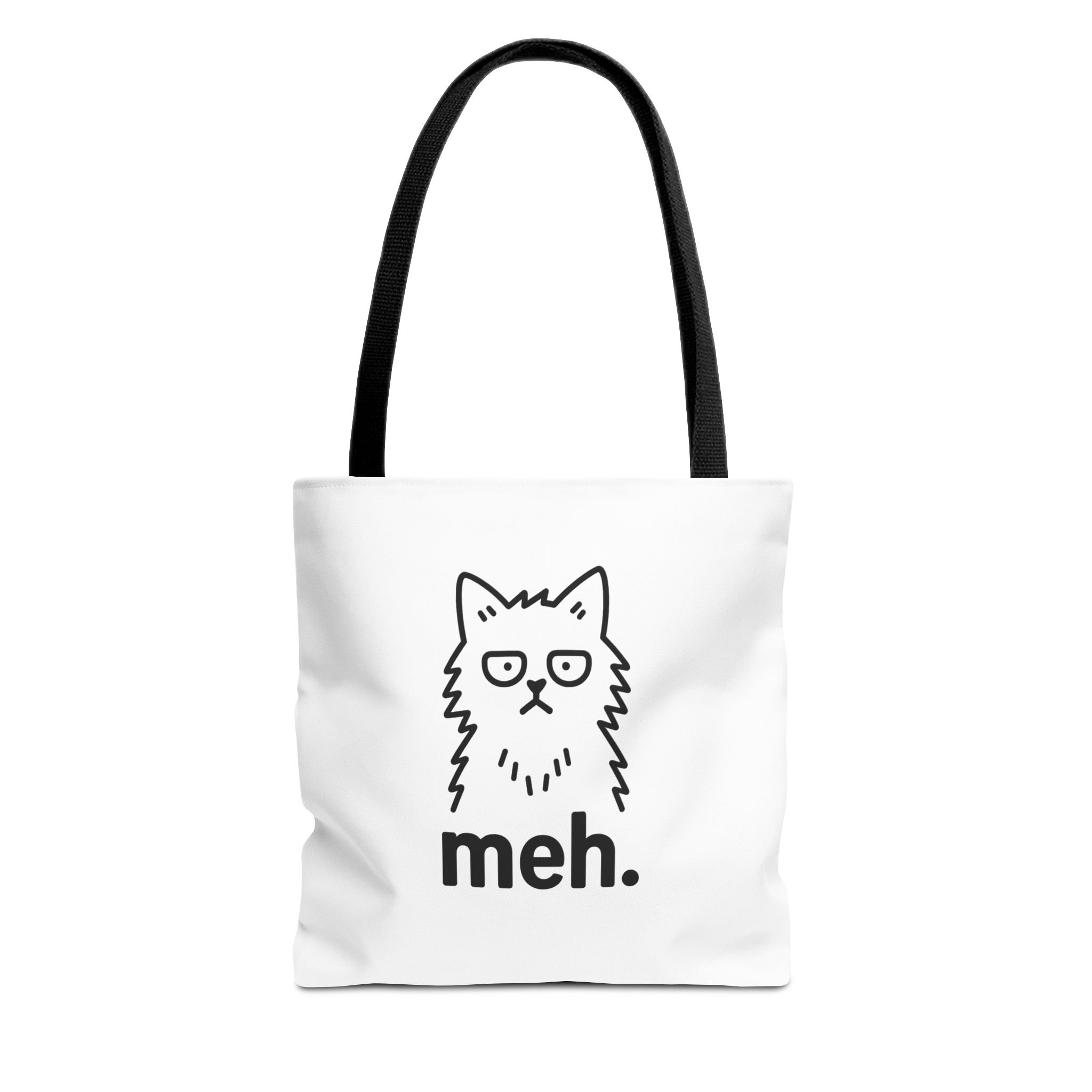 Funny Cat Tote Bag - "meh" Design