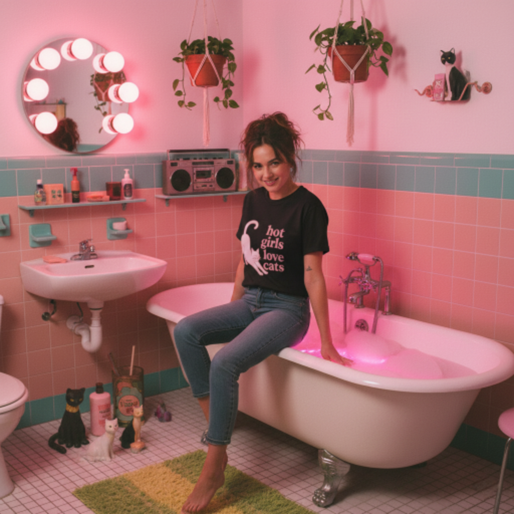 Hot Girls Love Cats T-Shirt