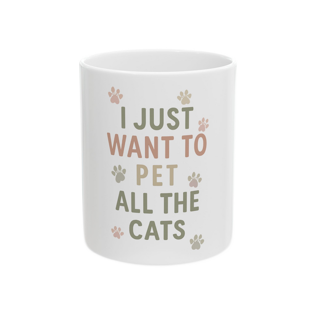 Cute Cat Lover's Ceramic Mug
