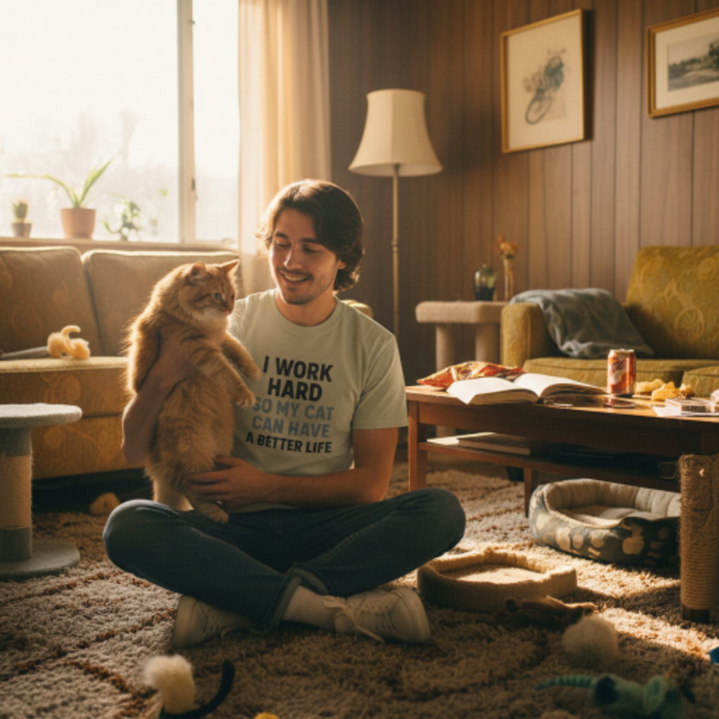 I Work Hard So My Cat Can Have A Better Life T-Shirt