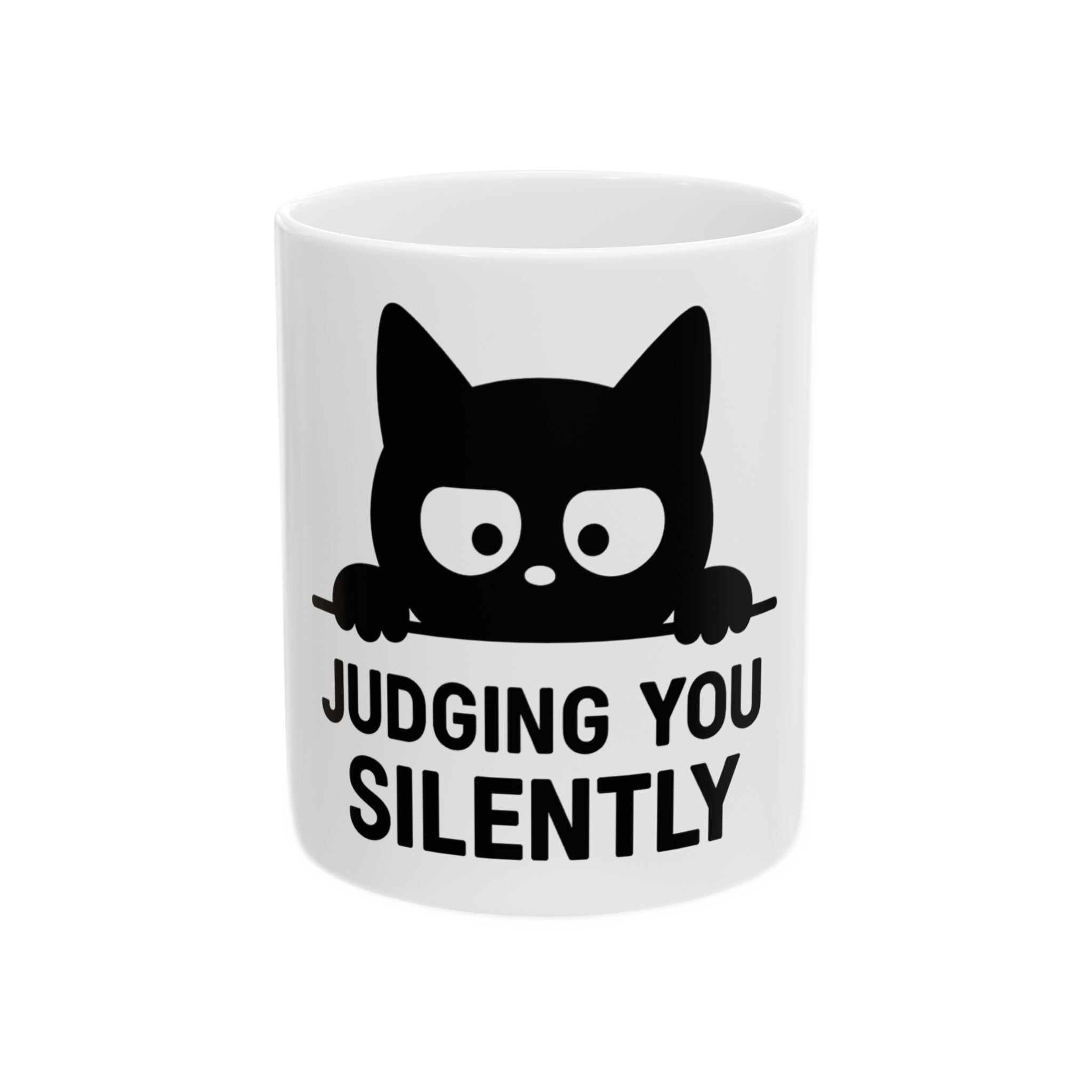 Funny Black Cat Ceramic Mug