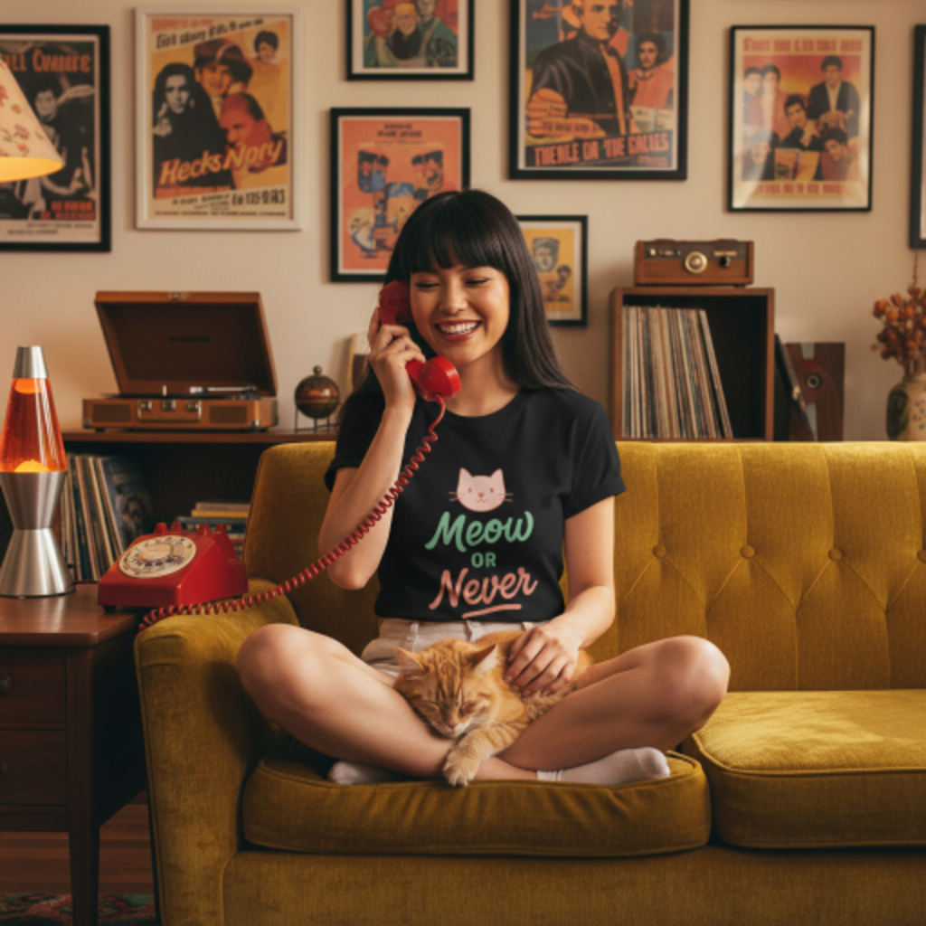 Meow or Never Cat Lover T-Shirt