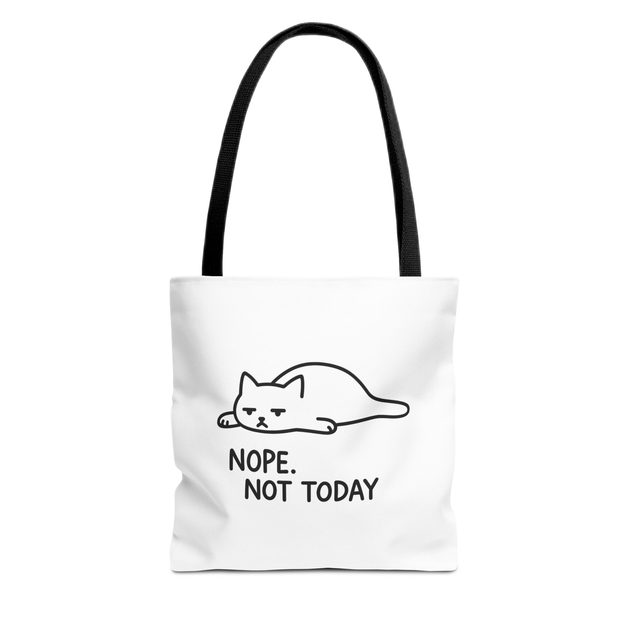 Nope, Not Today Cat Tote Bag