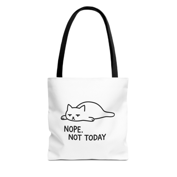 Nope, Not Today Cat Tote Bag