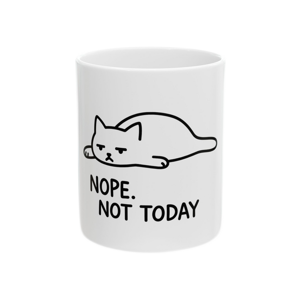 Lazy Cat Ceramic Mug