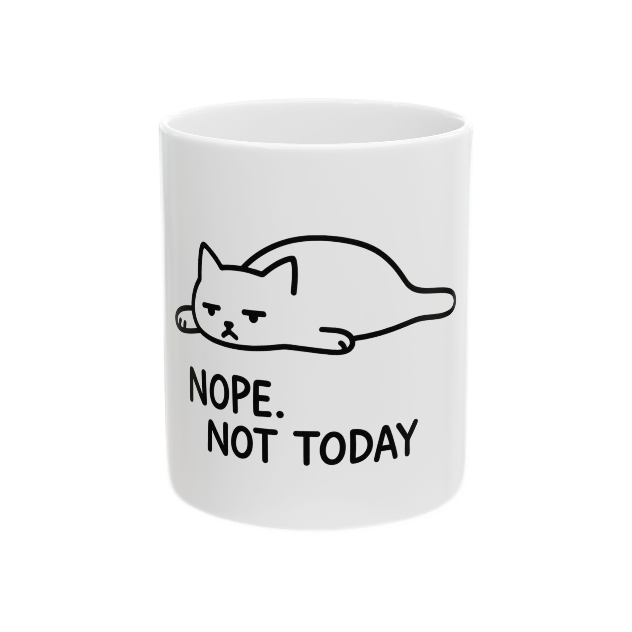 Lazy Cat Ceramic Mug