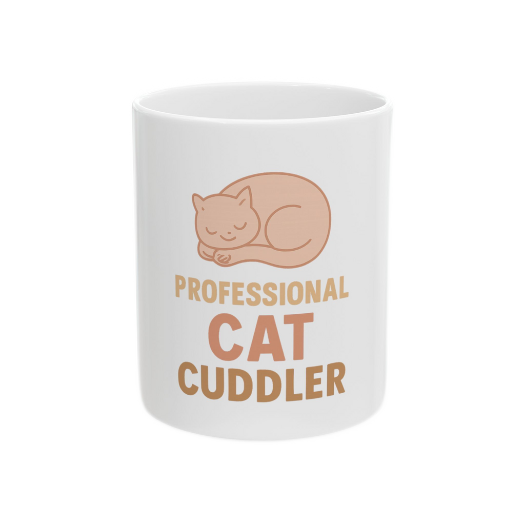 Funny Cat Cuddler Mug