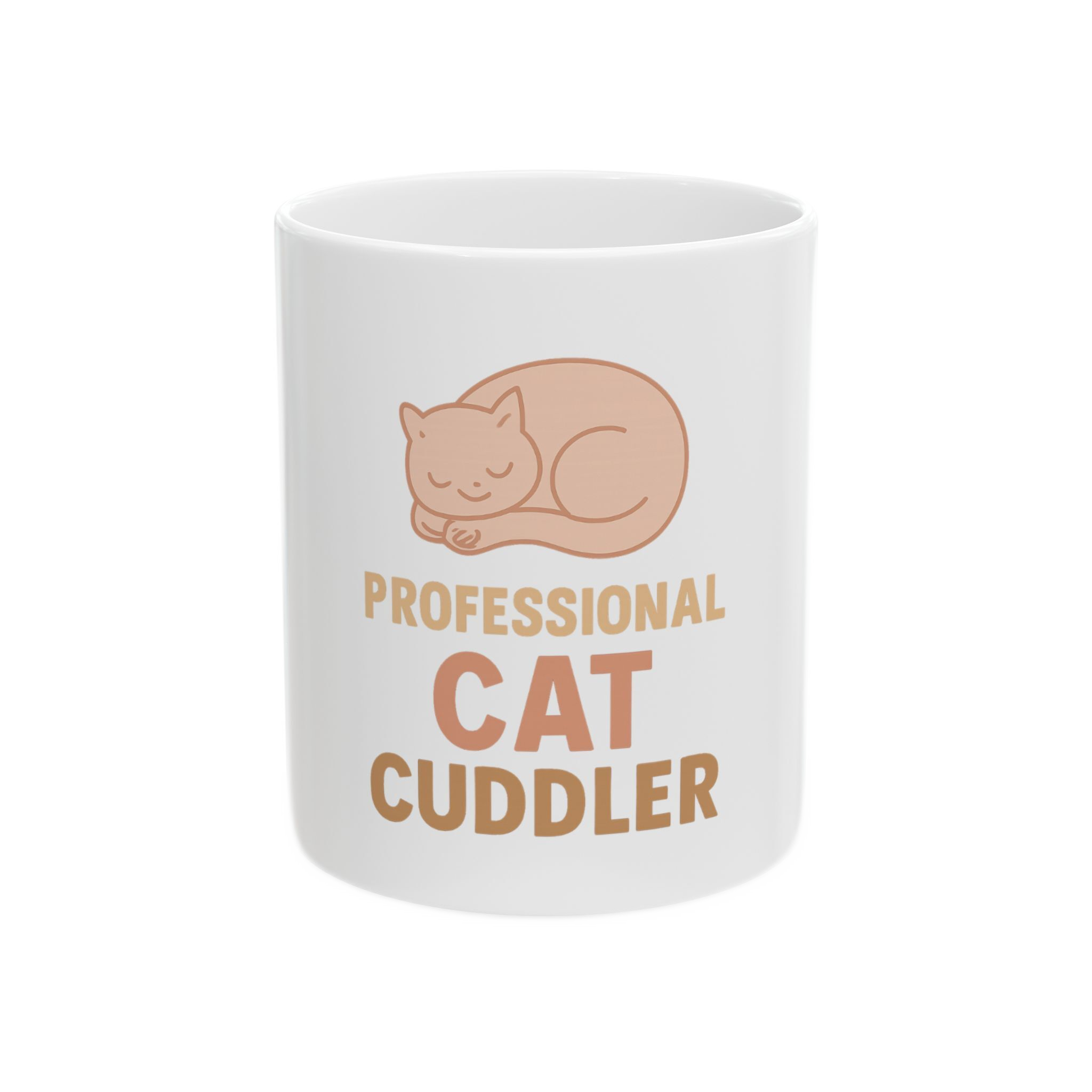 Funny Cat Cuddler Mug
