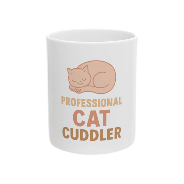 Funny Cat Cuddler Mug