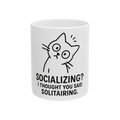 Socializing Cat Mug